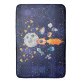 ブラストオフRocketship Kidsバスルーム・マット バスマット (正面縦)