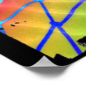 ブラストカラフルビーチバレーボール ポスター (角)