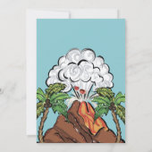 ブラスト恐竜の誕生日招待状 招待状 (裏面)