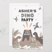 ブラスト火山誕生日へ 招待状 (正面/裏面)