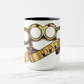 ブラスナックルの入れ墨のパパのマグ マグカップ (中央)