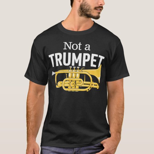 ブラスバンドのコルネット奏者のための面白いジョーク Tシャツ (正面)