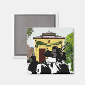 ブラスバンドアットショットガンハウス マグネット (正面/裏面)