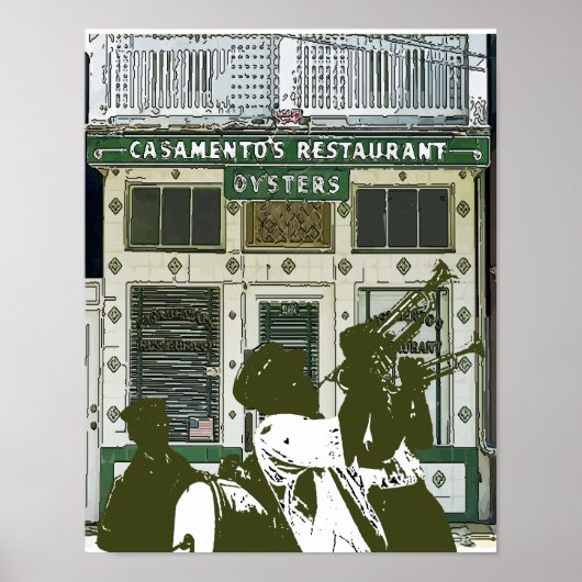 ブラスバンドニューオーリンズマガジン通り ポスター (正面)