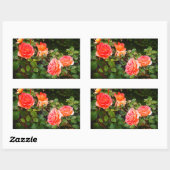 ブラスバンドバラ#1矩形ステッカー 長方形シール (シート)