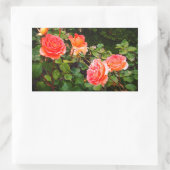 ブラスバンドバラ#1矩形ステッカー 長方形シール (バッグ)