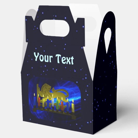 ブラスライオン（ユダヤ教）メノラー フェイバーボックス (オープン)