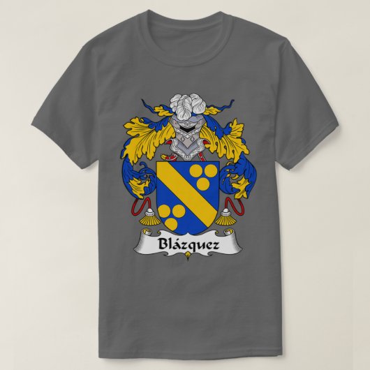 ブラズケズコートオブアームズ家紋 Tシャツ (デザイン正面)