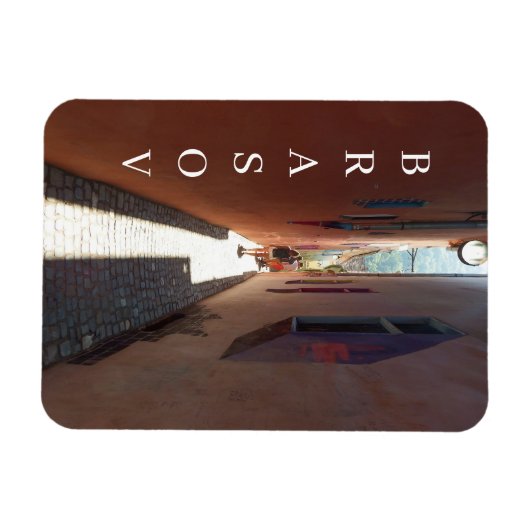 ブラソフロープ通りビュー冷蔵庫用マグネット マグネット (横)