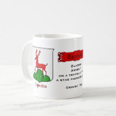 ブラゾイタリアンンの姓エスポジトヘラルディックシールド コーヒーマグカップ (正面左)