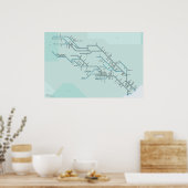 ブラゾスとコロラドリバーズ ポスター (キッチン)