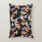 ブラダーキャンピングベル：水色フローラ アクセントクッション (正面(垂直))