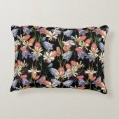 ブラダーキャンピングベル：水色フローラ アクセントクッション (裏面)