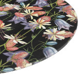 ブラダーキャンピングベル：水色フローラ カッティングボード (角)