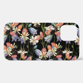 ブラダーキャンピングベル:水色フローラ Case-Mate iPhoneケース (裏面 (横))
