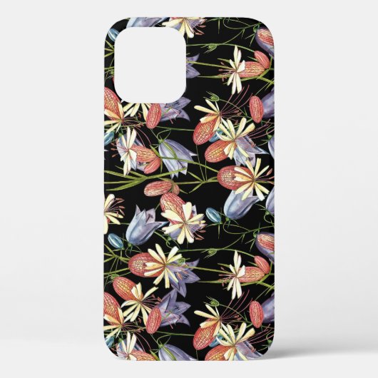 ブラダーキャンピングベル:水色フローラ Case-Mate iPhoneケース (裏面)