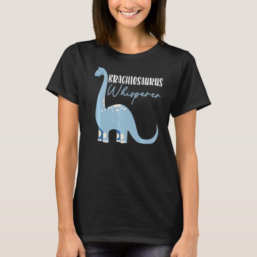 ブラチウサウルス・ウィスペラー恐竜の未来の古碑 Tシャツ (正面)