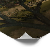 ブラチオサウルスサンセットプリント ポスター (角)