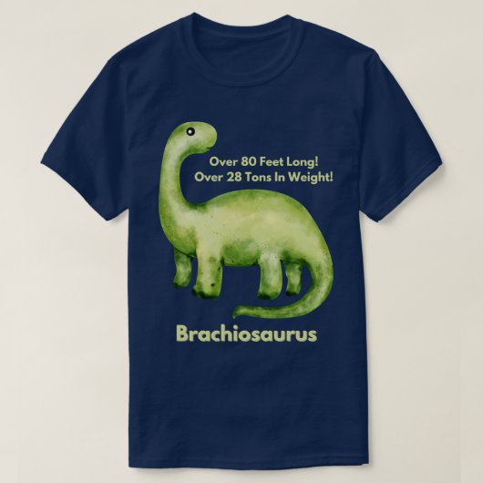 ブラチオサウルスデザイン Tシャツ (デザイン正面)
