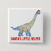 ブラチオサウルス恐竜おもしろいフェスティバル皮肉スローガン 缶バッジ (正面)