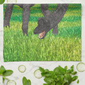 ブラチオサウルス恐竜 キッチンタオル (折り畳み)