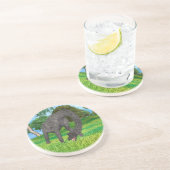 ブラチオサウルス恐竜 コースター (側面)