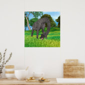 ブラチオサウルス恐竜 ポスター (キッチン)