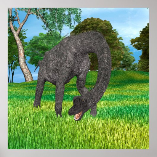 ブラチオサウルス恐竜 ポスター (正面)