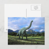 ブラチオサウルス恐竜 ポストカード (正面/裏面)