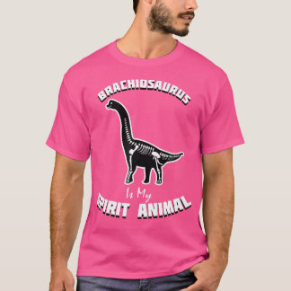 ブラチオサウルス精霊動物恐竜ティー Tシャツ