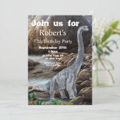 ブラチオサウルス、恐竜誕生日、 招待状 (スタンド正面)