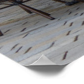 ブラチスラバオールドタウン通りシーンと指向性 ポスター (角)