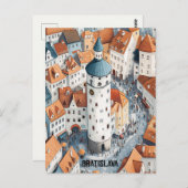 ブラチスラバスロバキアへの旅行 ポストカード (正面/裏面)