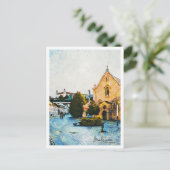 ブラチスラバスロバキア美しい油絵を描の横景 ポストカード (スタンド正面)