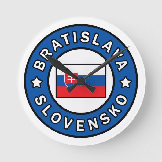 ブラチスラバスロベンスコ ラウンド壁時計 (正面)