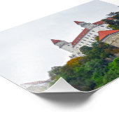 ブラチスラバ城、スロバキア フォトプリント (角)