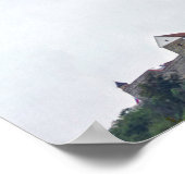 ブラチスラバ城、スロバキア ポスター (角)