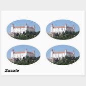 ブラチスラバ城 楕円形シール (シート)