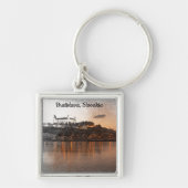 ブラチスラバ、スロバキア城田沼部川 キーホルダー (正面)