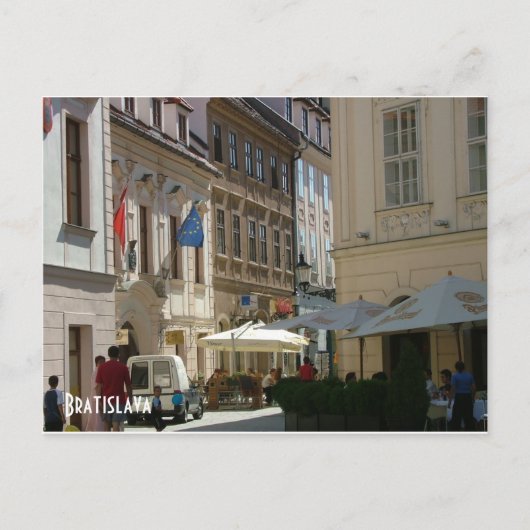 ブラチスラヴァの魅惑的なコーナー ポストカード (正面)