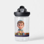 ブラチャ遊で少年のブロック ウォーターボトル (正面)