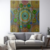 ブラチュラ記号曼荼羅の爪 タペストリー