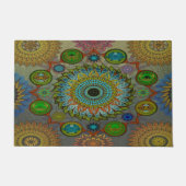 ブラチュラ記号曼荼羅の爪 ドアマット (正面)