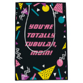 ブラッおもしろいク80sスラングマザーズデイメディア抱き枕 ミディアムペーパーバッグ (正面)