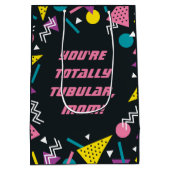 ブラッおもしろいク80sスラングマザーズデイメディア抱き枕 ミディアムペーパーバッグ (裏面)