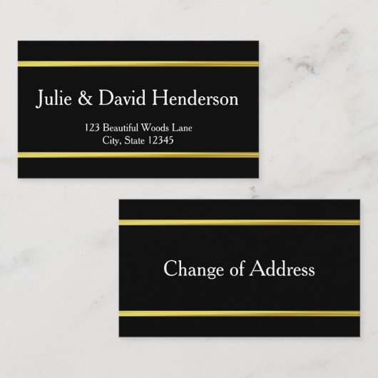 ブラッエレガントクアンフェイクド金ゴールド移動の発表 エンクロージャーカード (正面/裏面)