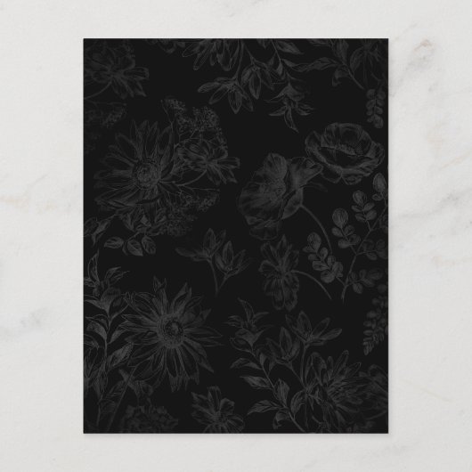 ブラッエレガントクミニマル・タペストリ結婚の詳細 エンクロージャーカード (裏面)