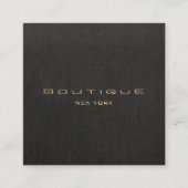 ブラッエレガントクモダンリネンプロフェッショナル スクエア名刺 (正面)