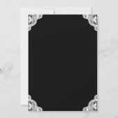 ブラッエレガントク結婚のケーキブライダルシャワー 招待状 (裏面)