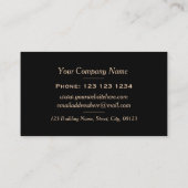 ブラッエレガントク金ゴールドレース曼荼羅 名刺 (裏面)